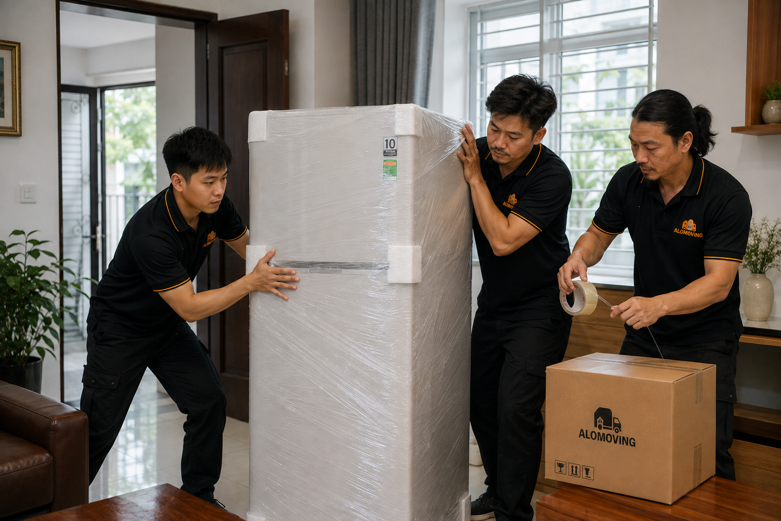 Tháo lắp máy lạnh tủ lạnh chuyển nhà - NB Logistics